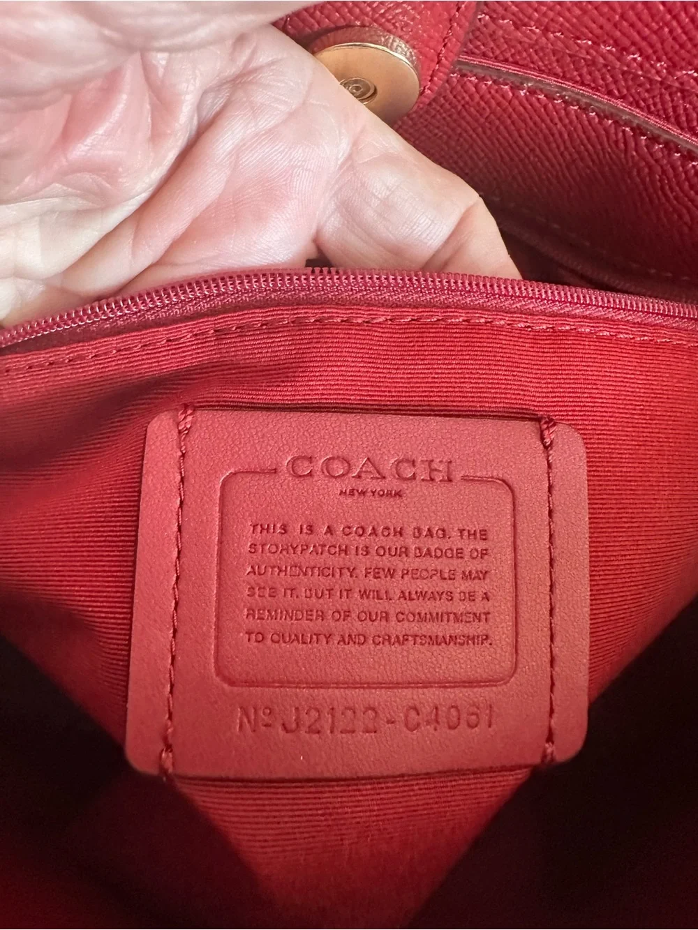 Coach #190  Tote 27 with Horse and Carriage Dot Print